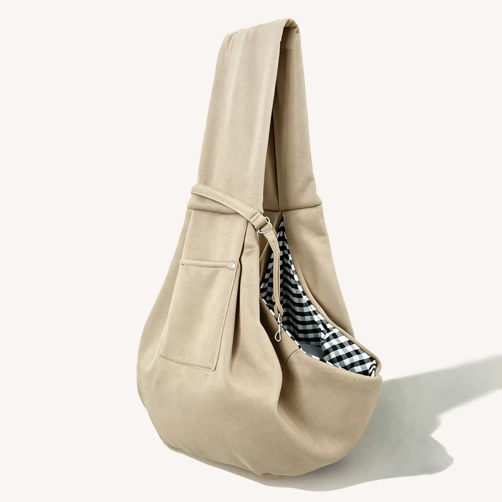 Khaki Dog Crossbody Carrier Bag