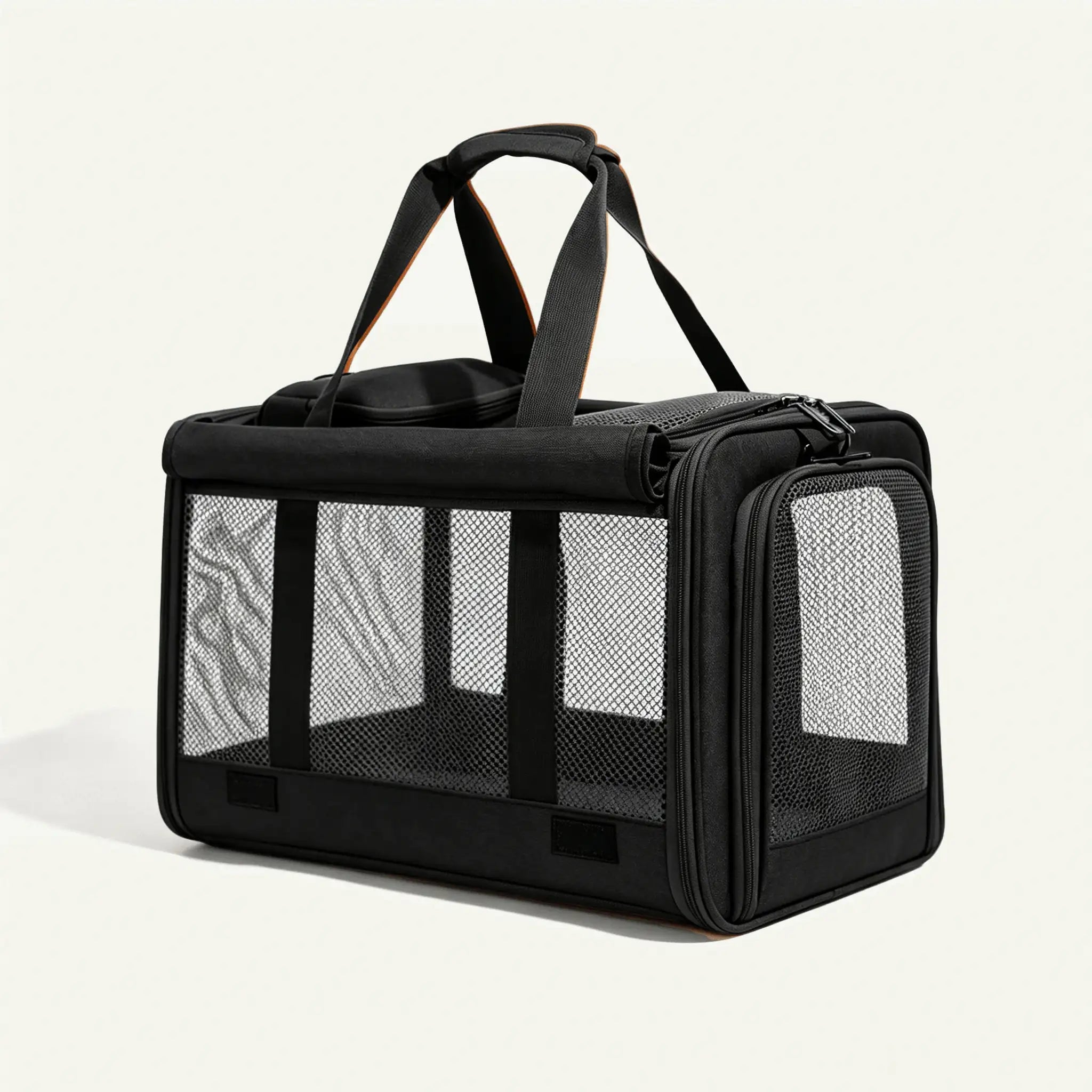 black airflow small dog soft-sided carrier