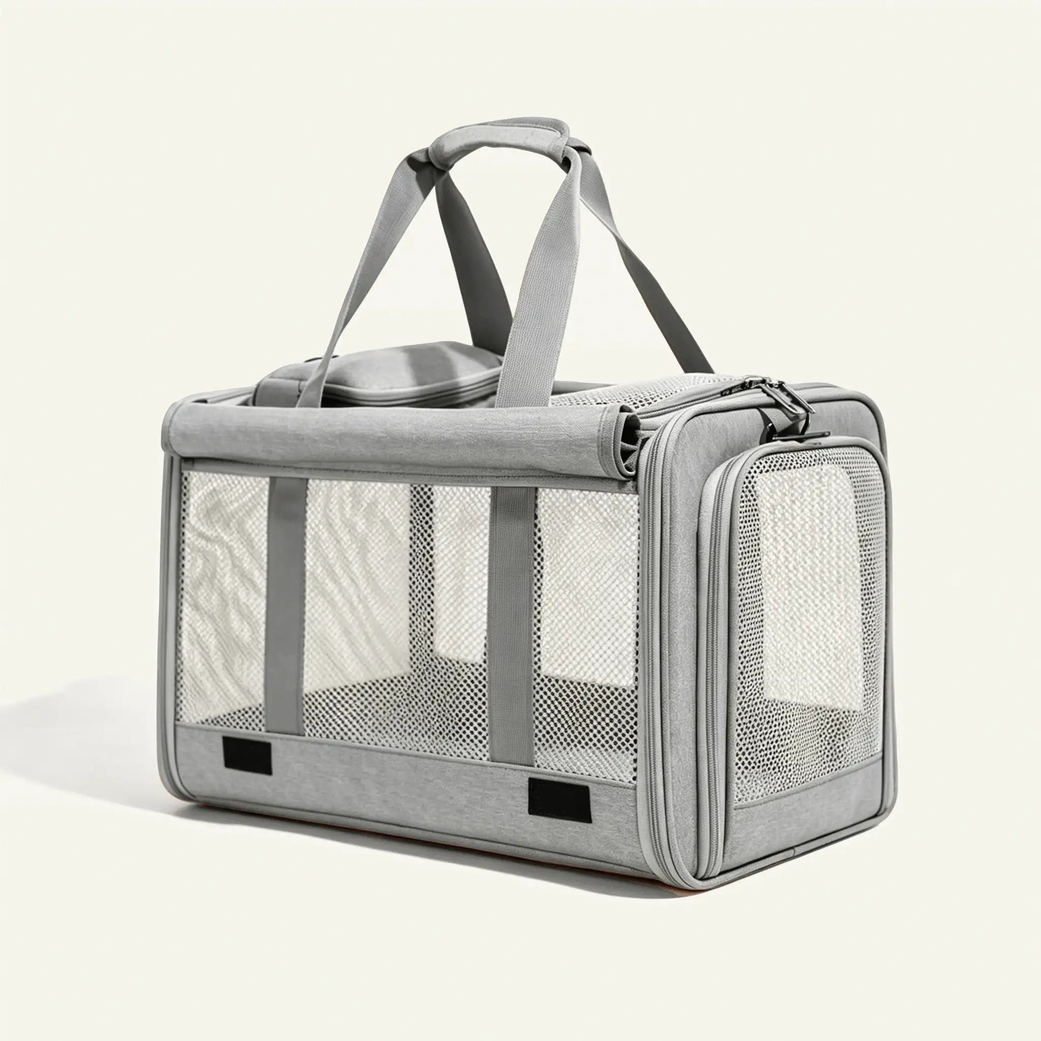 gray airflow small dog structured carrier