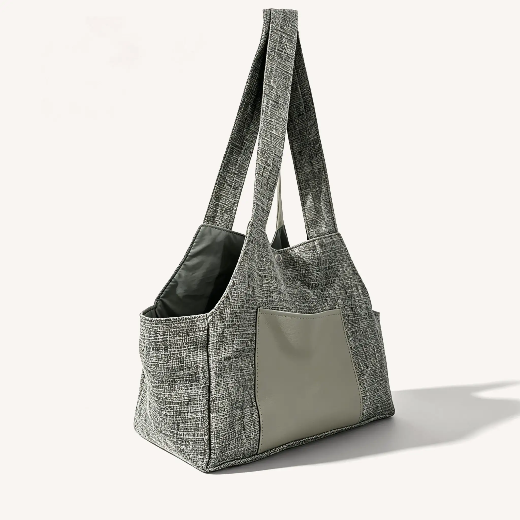 gray small dog carrier, designed by wagtrek
