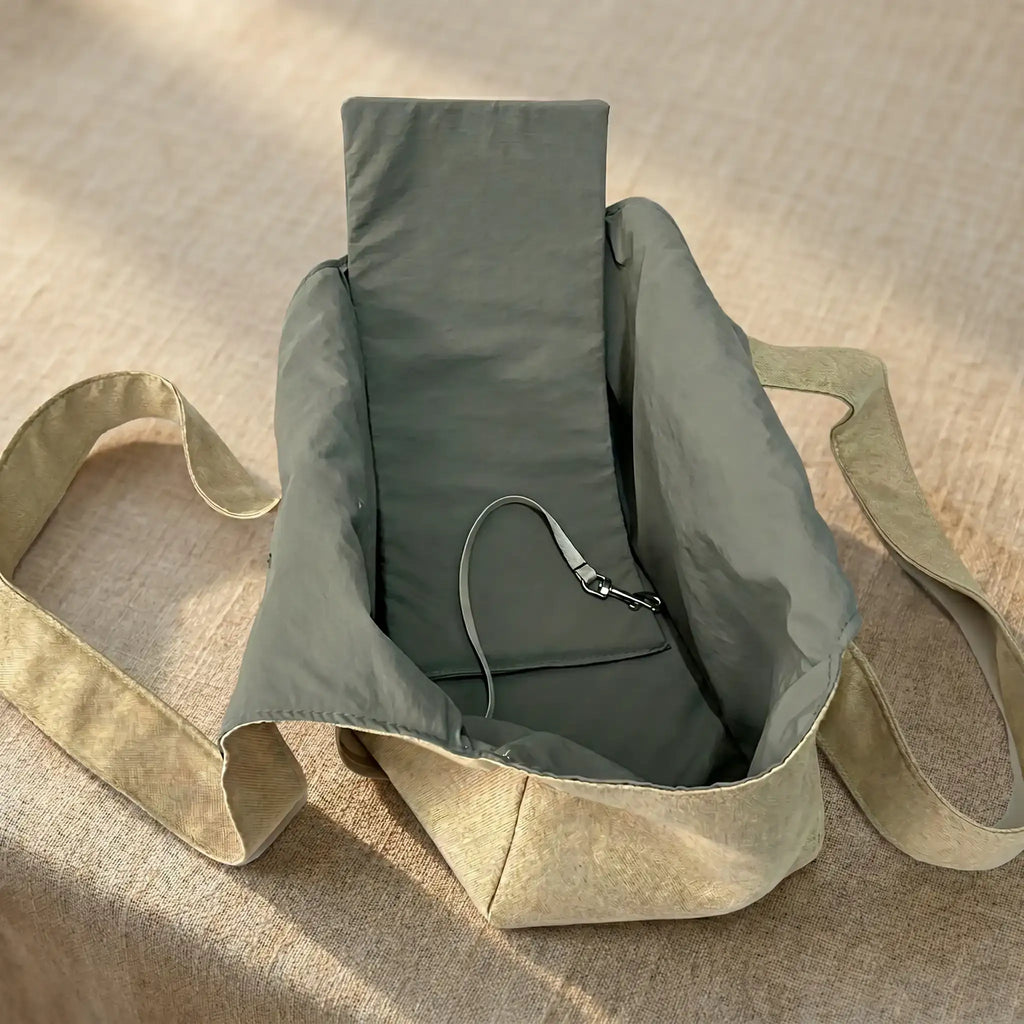 inner sight of small  dog carrier, designed by wagtrek