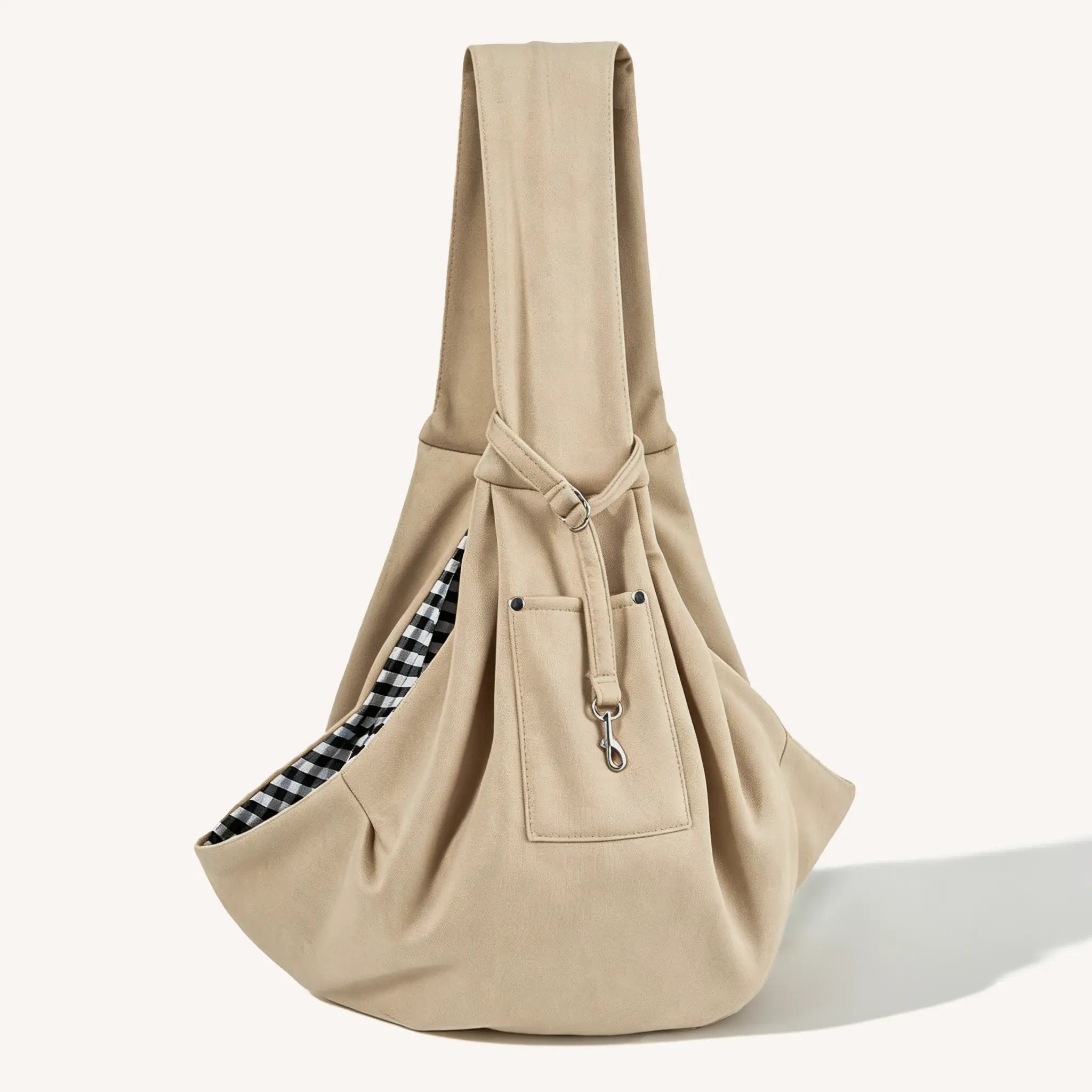 khaki Dog Crossbody Carrier Bag